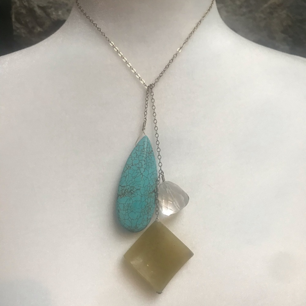 Eclectic Gold Chain Lariat